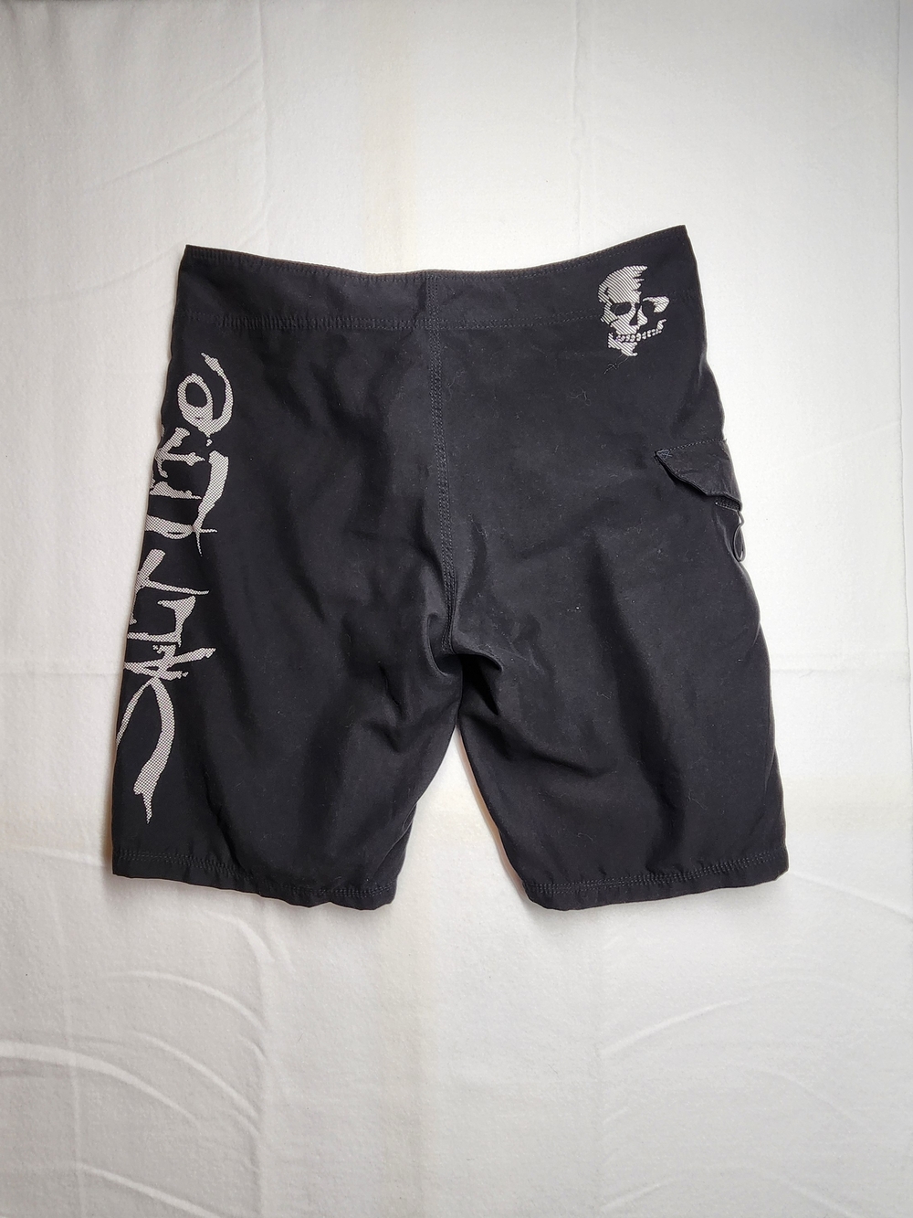 Salt Life Black Swim Trunks with Skull 34